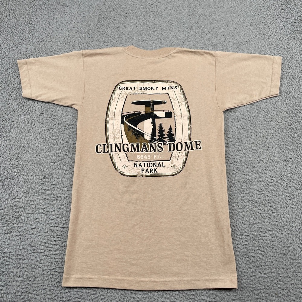 Bayside T Shirt Mens Small Clingmans Dome Great Smoky Mountains National Park